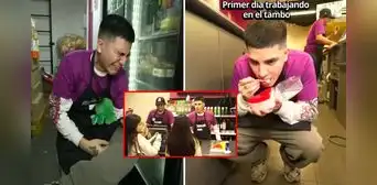 Cristorata sorprende al trabajar en Tambo y bromea con pregunta sobre su sueldo a clienta: "Aquí me pagan más" Cristorata sorprende al trabajar en Tambo y bromea con pregunta sobre su sueldo a clienta: "Aquí me pagan más"