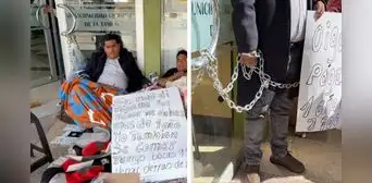 Empresario obtuvo licitación por casi S/800.000, cumplió contrato, pero municipalidad anuló pago: vive encadenado frente al consejo y exige justicia Empresario obtuvo licitación por casi S/800.000, cumplió contrato, pero municipalidad anuló pago: vive encadenado frente al consejo y exige justicia