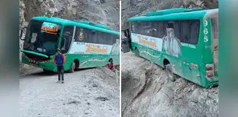 Músicos de banda Show Huaranchal se salvan de milagro tras estar a punto de caer a abismo en Pataz Músicos de banda Show Huaranchal se salvan de milagro tras estar a punto de caer a abismo en Pataz