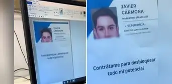 Postulante causa furor con frase en su CV: “Contrátame para desbloquear todo mi potencial”