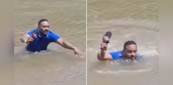 Reportero halla cuerpo de una niña desaparecida al pisarlo en medio de un río durante una transmisión en vivo en Brasil Reportero halla cuerpo de una niña desaparecida al pisarlo en medio de un río durante una transmisión en vivo en Brasil