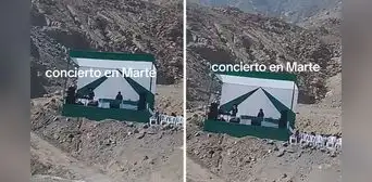 Concierto en la cima de un cerro en Perú deja boquiabiertos a internautas: "¿Es Marte?”
