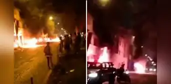 Comerciantes de 'La 50' incendian motocicletas de presuntos extorsionadores extranjeros en Independencia Comerciantes de 'La 50' incendian motocicletas de presuntos extorsionadores extranjeros en Independencia