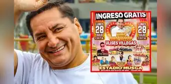 Alcalde de Comas, Ulises Villegas, anuncia mega concierto por su cumpleaños, pero no aclara si usará dinero público Alcalde de Comas, Ulises Villegas, anuncia mega concierto por su cumpleaños, pero no aclara si usará dinero público