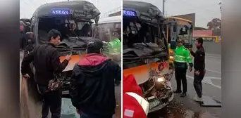 Aparatoso accidente entre cústers del Anconero y El Chino deja varios heridos en Puente Piedra Aparatoso accidente entre cústers del Anconero y El Chino deja varios heridos en Puente Piedra