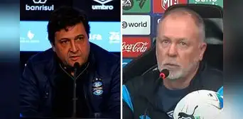 Presidente de Gremio habló sobre futuro del DT Mano Menezes tras eliminación ante Alianza Lima: "No estamos contentos" Presidente de Gremio habló sobre futuro del DT Mano Menezes tras eliminación ante Alianza Lima: "No estamos contentos"