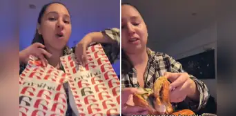 Peruana gastó más de S/100 en hamburguesas de Flavia Laos y terminó decepcionada: "Solo vino con pepinos" Peruana gastó más de S/100 en hamburguesas de Flavia Laos y terminó decepcionada: "Solo vino con pepinos"