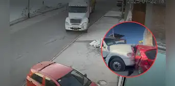 Chofer pierde la pierna tras impacto de tráiler contra su auto en Arequipa: camión se había despistado