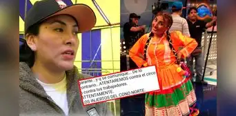 'La Chola Puca' denuncia ser víctima de extorsión y expone aterradores chats: delincuentes le piden S/10.000 por su circo 'La Chola Puca' denuncia ser víctima de extorsión y expone aterradores chats: delincuentes le piden S/10.000 por su circo