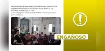 Este video no corresponde al ataque israelí del 17 de julio contra la Iglesia de la Sagrada Familia en Gaza