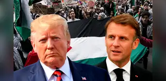 Donald Trump rechaza el plan de Macron sobre el reconocimiento del Estado de Palestina: "No me importa lo que él diga"