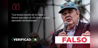 Los trenes de la Línea 1 no tienen más de 70 años, como señala Rafael López Aliaga