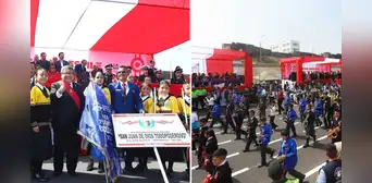 Desfile escolar por Fiestas Patrias en el Callao: conoce a los colegios ganadores en pasacalle de la Costa Verde