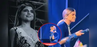 Susana Alvarado se quiebra en concierto de Corazón Serrano tras atentado armado a su casa en Piura