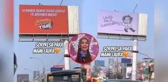 Laura Spoya es sorprendida con peculiar regalo de cumpleaños en plena avenida principal de SJL: "La manada contigo en las buenas y malas" Laura Spoya es sorprendida con peculiar regalo de cumpleaños en plena avenida principal de SJL: "La manada contigo en las buenas y malas"