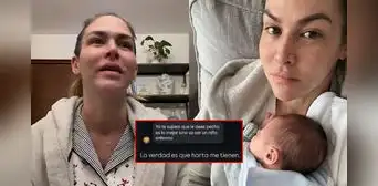 Anahí de Cárdenas responde fuerte a las críticas por no dar de lactar a su bebé: “He tenido cáncer, no tengo mamas”