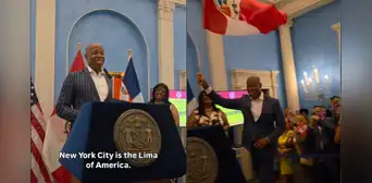 Eric Adams, alcalde de New York, llama a su ciudad la "Lima de EEUU" tras evento con emprendedores peruanos: "Viva el Perú" Eric Adams, alcalde de New York, llama a su ciudad la "Lima de EEUU" tras evento con emprendedores peruanos: "Viva el Perú"