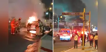 Auto se incendia en el Rímac en vías hacia Acho: no se reportan heridos ni fallecidos, según bomberos Auto se incendia en el Rímac en vías hacia Acho: no se reportan heridos ni fallecidos, según bomberos