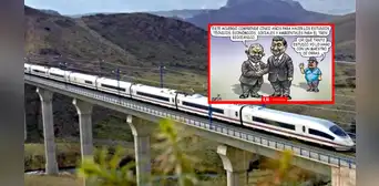 Carlincatura expone contraste entre la planificación internacional del tren bioceánico y las promesas locales sin estudios previos