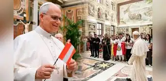 Papa León XIV envía bendiciones y emotivo saludo por el 28 de julio a Perú: "Felices Fiestas Patrias a todos los peruanos" Papa León XIV envía bendiciones y emotivo saludo por el 28 de julio a Perú: "Felices Fiestas Patrias a todos los peruanos"