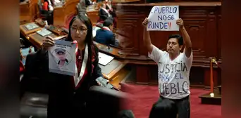 Congresistas de izquierda protestan e interrumpen discurso de Dina Boluarte al escuchar que minimizó a víctimas de protestas