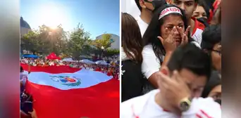 Peruanos alzan bandera peruana gigante y cantan a fuerte voz el himno nacional en EE.UU. Peruanos alzan bandera peruana gigante y cantan a fuerte voz el himno nacional en EE.UU.