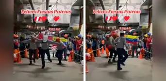 Venezolanos en Perú celebraron las Fiestas Patrias bailando un huaylas y emocionaron a todos en TikTok: "Peruzolanos"