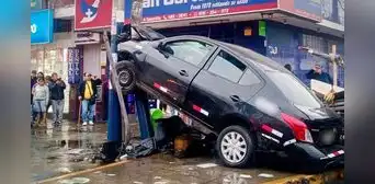 Fiscalía abre investigación tras choque en Los Olivos: auto impactó poste y dejó cinco heridos