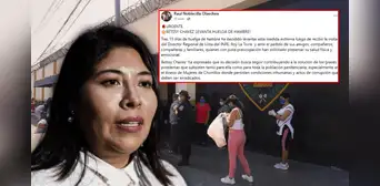 Betssy Chávez levanta huelga de hambre tras riesgo de un paro cardíaco: exministra llevaba 15 días sin comer