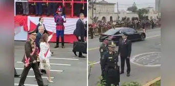 Dina Boluarte evitó saludar a la población que no formó parte de las tribunas oficiales Dina Boluarte evitó saludar a la población que no formó parte de las tribunas oficiales