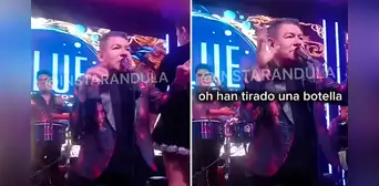 Dilbert Aguilar explota tras recibir botellazo durante su show en discoteca: "¿Quién fue?" Dilbert Aguilar explota tras recibir botellazo durante su show en discoteca: "¿Quién fue?"