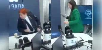 Cámaras captan la reacción de periodistas rusas que fueron sorprendidas en programa en vivo por terremoto de 8.8 Cámaras captan la reacción de periodistas rusas que fueron sorprendidas en programa en vivo por terremoto de 8.8