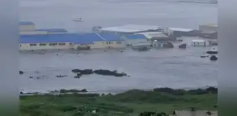 Tsunami devasta ciudad de Severo-Kurilsk tras fuerte terremoto en Rusia: edificios quedaron bajo el agua