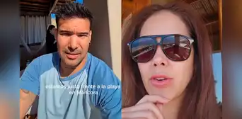 Ezio Oliva y Karen Schwarz fueron sorprendidos por alertas de tsunami durante sus vacaciones en Máncora: “Estamos haciendo maletas”