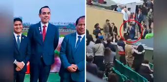 Pifian y abuchean a José Jerí en hipódromo de Monterrico: buscó baño de popularidad, pero terminó por retirarse Pifian y abuchean a José Jerí en hipódromo de Monterrico: buscó baño de popularidad, pero terminó por retirarse