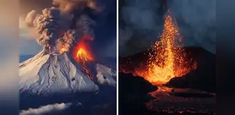 Captado en video: el volcán Klyuchevskoy entra en erupción tras el devastador terremoto de Kamchatka en Rusia Captado en video: el volcán Klyuchevskoy entra en erupción tras el devastador terremoto de Kamchatka en Rusia