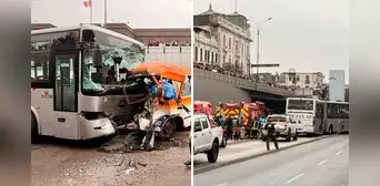 Fiscalía inicia investigación tras fatal accidente en Plaza Dos de Mayo que dejó 3 muertos y 27 heridos