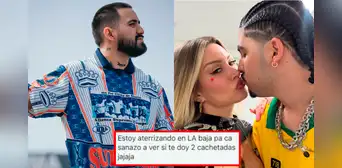 Filtran chats de ‘El Prefe’, novio de Leslie Shaw, donde amenaza a influencer: “A ver si te doy dos cachetadas”