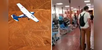 Suspenden sobrevuelos a las Líneas de Nazca tras fuertes vientos: pasajeros quedan varados