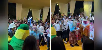 Pareja de La Molina y Ate se casan y hacen parodia del 'Especial del humor' en su 'hora local' Pareja de La Molina y Ate se casan y hacen parodia del 'Especial del humor' en su 'hora local'
