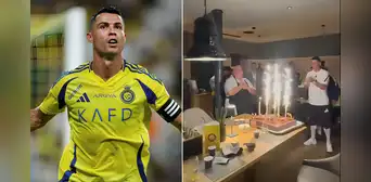 Cristiano Ronaldo sorprende al cocinero del Al Nassr con torta de cumpleaños y lo hace llorar de emoción: video se volvió viral