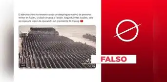 Video no muestra un despliegue masivo del ejército de China para invadir Taiwán en 2025 Video no muestra un despliegue masivo del ejército de China para invadir Taiwán en 2025