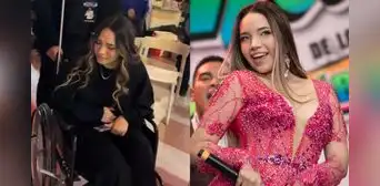 Alondra Huarac es retirada en silla de ruedas en plena grabación de su programa por problemas de salud