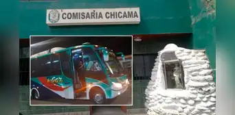 Cuatro hombres armados con chalecos de obreros asaltan bus en La Libertad