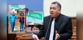 Congresista Darwin Espinoza inaugura avenida con su nombre en Áncash