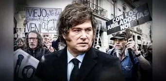 Milei veta aumento de pensiones a jubilados y personas con discapacidad en Argentina: "No hay plata"