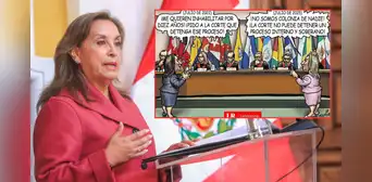 La doble moral de la presidenta: Carlincatura recuerda el día que acudió a la Corte IDH, pero hoy se niega a obedecerla