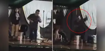 Cantante de cumbia sufre descarga eléctrica mientras brindaba concierto en Loreto bajo la lluvia