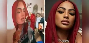 Fans peruanos sorprenden a Yailin con mural y ella fue hasta el Callao para firmarlo: "Perú es clave"