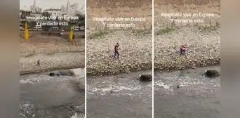 Hombre disfrazado de Spiderman es captado bailando en el río Rímac: "Fue a buscar a Aquaman" Hombre disfrazado de Spiderman es captado bailando en el río Rímac: "Fue a buscar a Aquaman"